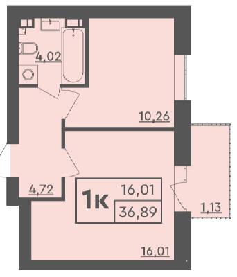 1-комнатная 36.89 м² в ЖК Scandia от 18 700 грн/м², г. Бровары