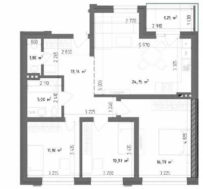 3-комнатная 84 м² в ЖК Elite House от 33 950 грн/м², Черновцы