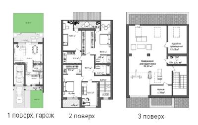 Таунхаус 310 м² в Таунхаус Протасов Residence от 33 129 грн/м², Киев