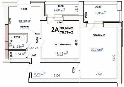 2-комнатная 78.79 м² в ЖК Чабаны 2 от 24 000 грн/м², пгт Чабаны