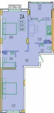 2-комнатная 64.99 м² в ЖК RosenTal от 15 750 грн/м², с. Лиманка
