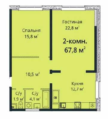 2-комнатная 67.8 м² в ЖК Sea View от 35 900 грн/м², Одесса