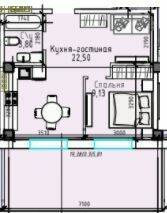 1-комнатная 41.24 м² в ЖК Пространство Eco City (Пространство на Радостной) от 23 150 грн/м², Одесса
