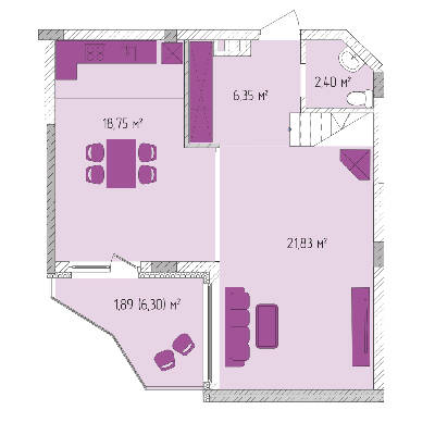 2-комнатная 99.83 м² в ЖК Лавандовый от 25 398 грн/м², г. Бровары