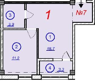1-комнатная 37.15 м² в ЖК The Loft от 8 500 грн/м², г. Новая Каховка