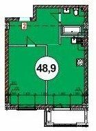 1-комнатная 48.9 м² в ЖК Club City от 24 150 грн/м², Херсон