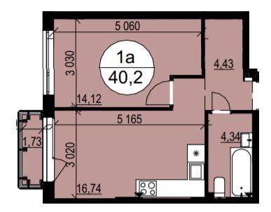 1-комнатная 40.2 м² в ЖК Гринвуд 3 от 18 150 грн/м², пгт Брюховичи