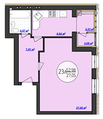 1-комнатная 52.98 м² в ЖК Кемпинг Сити от 14 000 грн/м², пгт Стрижавка
