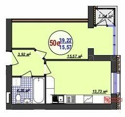 1-комнатная 39.22 м² в ЖК Кемпинг Сити от 14 700 грн/м², пгт Стрижавка