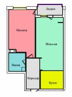 1-комнатная 51.8 м² в ЖК на вул. Київська от 16 500 грн/м², Тернополь