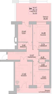 3-комнатная 111.63 м² в ЖК Греків Ліс от 20 150 грн/м², г. Умань