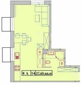 1-комнатная 37.6 м² в ЖК Малый Марсель 2 от 17 450 грн/м², пос. Лески