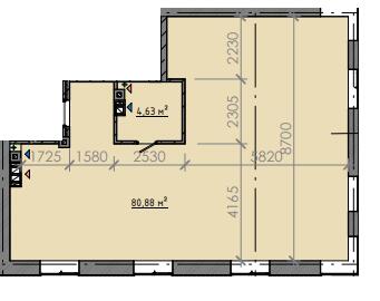 3-комнатная 85.54 м² в ЖК Osnova от 19 450 грн/м², Запорожье
