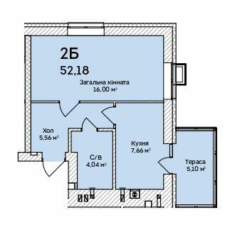 1-комнатная 38.36 м² в ЖК Grand Country Irpin от 19 350 грн/м², г. Ирпень