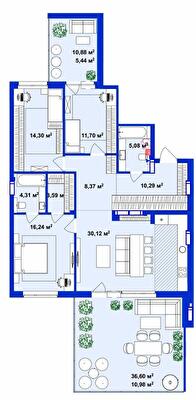 3-кімнатна 120.42 м² в ЖК Utlandia-2 від 22 950 грн/м², м. Ірпінь