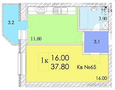 1-комнатная 37.8 м² в ЖК Idilika Avenue от 18 150 грн/м², г. Буча
