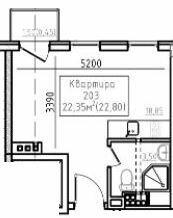 1-комнатная 22.35 м² в ЖК City House History от 36 900 грн/м², Одесса