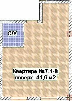1-комнатная 41.6 м² в ЖК Брусника от 18 450 грн/м², Одесса