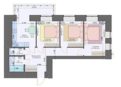 3-комнатная 67.2 м² в ЖК Art Residence от 23 500 грн/м², г. Ирпень