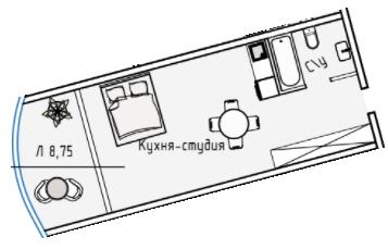 Студия 42.2 м² в ЖК Пространство на Аркадийской аллее от 59 450 грн/м², Одесса