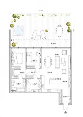 2-комнатная 129.26 м² в ЖК Lion Hills от 56 850 грн/м², с. Лесники