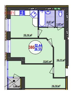 2-комнатная 52.44 м² в ЖК Кемпинг Сити от 16 200 грн/м², пгт Стрижавка