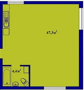 2-комнатная 51.7 м² в ЖК Милые квартиры от 20 000 грн/м², с. Мила
