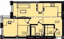 1-кімнатна 43.85 м² в ЖК Простір на 9-й Фонтана від 33 800 грн/м², Одеса