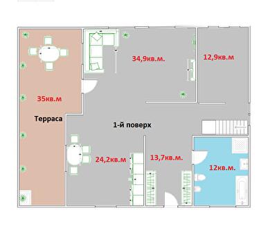 Коттедж 251 м² в КГ Новая Березовка от 22 151 грн/м², с. Березовка