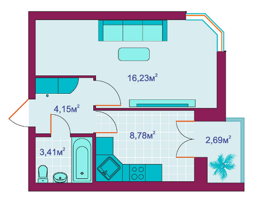 1-кімнатна 35.3 м² в ЖБ Панорамный 2 від забудовника, м. Ірпінь