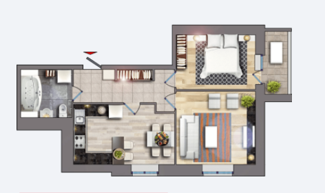 2-кімнатна 64.83 м² в ЖК на вул. Корольова, 16 від 9 500 грн/м², Чернігів