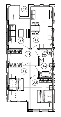 3-комнатная 130 м² в ЖК Сальвадор Дали от застройщика, Львов