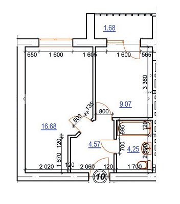 1-комнатная 36 м² в ЖК Matroskin от застройщика, г. Ирпень