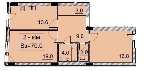 2-комнатная 70 м² в ЖК Monaco от 39 300 грн/м², Львов
