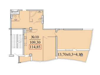 2-кімнатна 114.85 м² в ЖК Санторіні від забудовника, Одеса