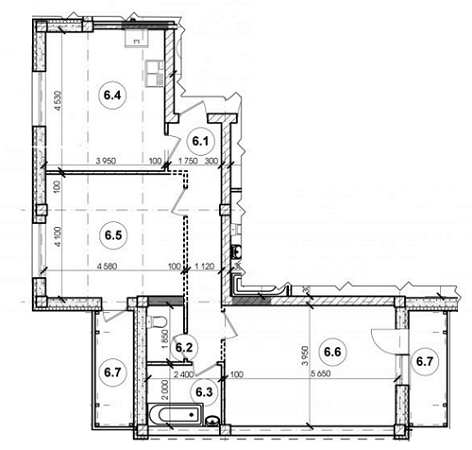 2-кімнатна 76.7 м² в ЖК Орільська надія від 7 600 грн/м², с. Партизанське