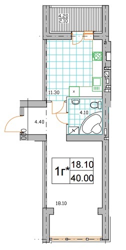 1-кімнатна 40 м² в ЖК Саме Той від 15 500 грн/м², смт Немешаєве