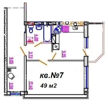 1-комнатная 49 м² в ЖК Комфортный от 15 750 грн/м², г. Ирпень