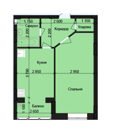 1-кімнатна 41.7 м² в ЖК Будинок на Поділлі від 18 000 грн/м², Вінниця