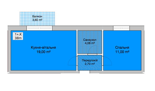 1-кімнатна 38 м² в ЖК на вул. Блока від забудовника, Вінниця