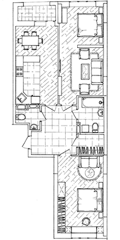 2-комнатная 90.32 м² в ЖК Автограф от застройщика, Киев