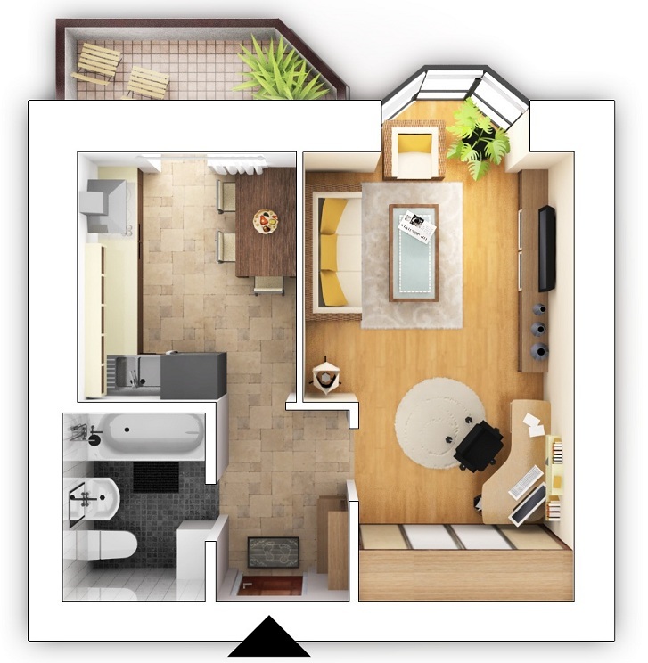 1-комнатная 32.21 м² в ЖК Петровский квартал от 14 000 грн/м², с. Святопетровское