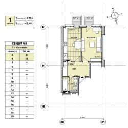 1-кімнатна 45.48 м² в ЖК Берестейський від 29 500 грн/м², Київ