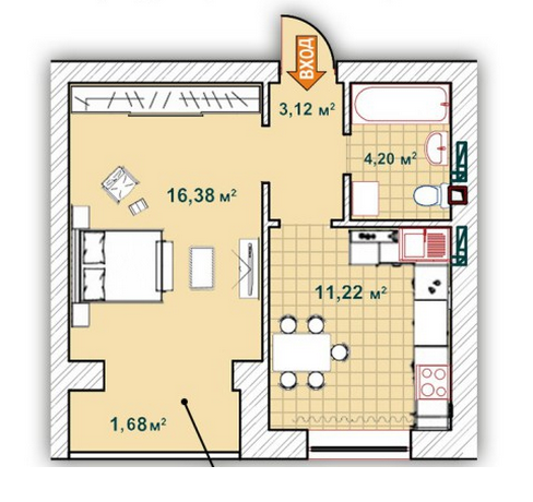 1-кімнатна 36.6 м² в ЖК Синергія 2 від 13 900 грн/м², м. Ірпінь
