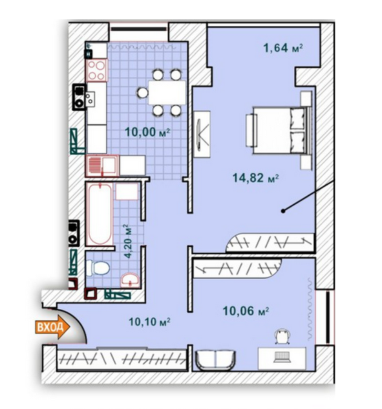 2-кімнатна 50.82 м² в ЖК Синергія 2 від 13 200 грн/м², м. Ірпінь