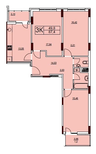 3-комнатная 87.4 м² в ЖК Велика Британія от 16 500 грн/м², Львов