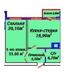 1-кімнатна 51 м² в ЖК Альтаїр 2 від 22 400 грн/м², Одеса