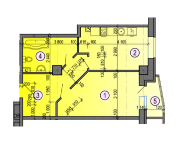 1-комнатная 47.65 м² в ЖК Дуэт от 16 700 грн/м², Харьков