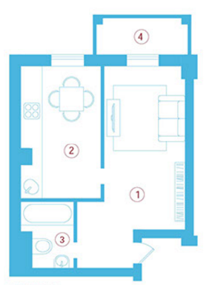 1-комнатная 42.9 м² в ЖК Авторский от 20 570 грн/м², с. Фонтанка