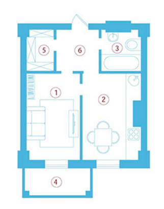 1-кімнатна 39.6 м² в ЖК Авторський від 20 570 грн/м², с. Фонтанка